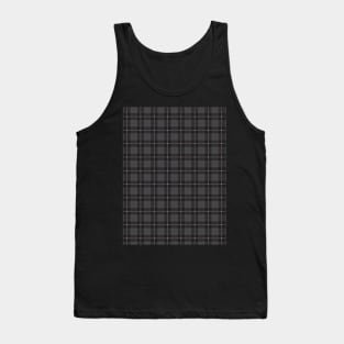 Pretty Simple Check Pattern Stripes Tones of Grey and White Tank Top